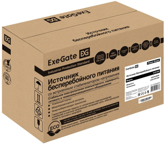 фото Источник бесперебойного питания Exegate Power Smart ULB-650.LCD.AVR.EURO в Санкт-Петербургe