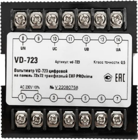 фото Вольтметр  EKF vd-723 в Казани