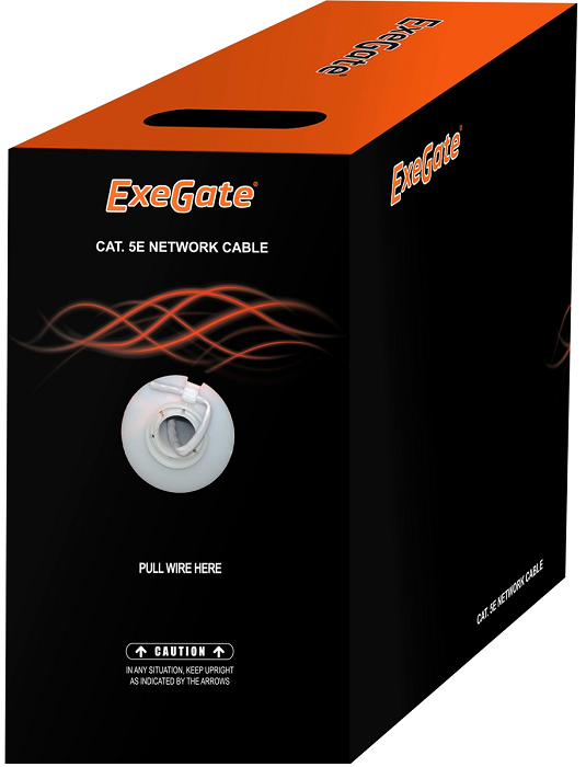 

Кабель витая пара U/UTP 6 кат. 4 пары Exegate UTP4-C6-CCA-S23-IN-PVC-GY-305 23AWG(0.57 мм), омедненный алюминий (CCA), одножильный (solid), внутренний, UTP4-C6-CCA-S23-IN-PVC-GY-305