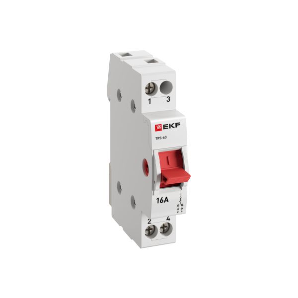 

Переключатель EKF TPS116 1P 16А PROXIMA, TPS116