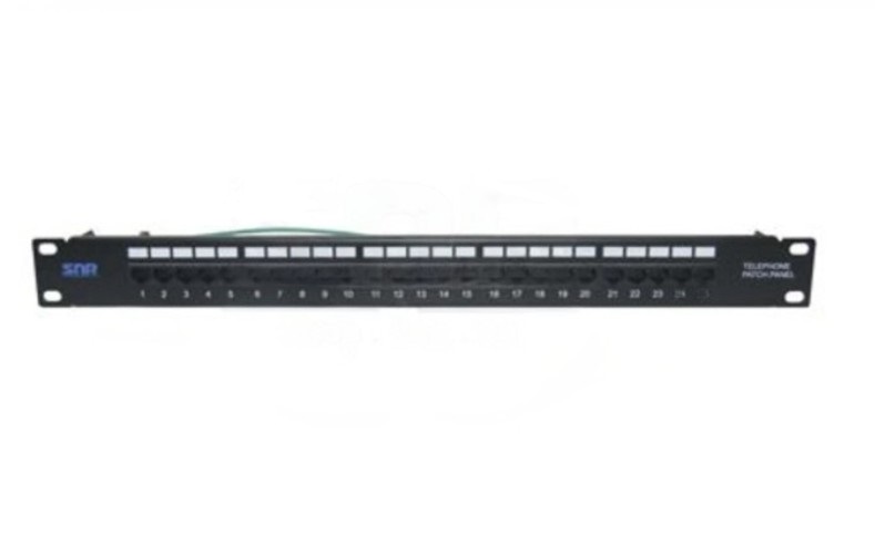 

Патчпанель SNR SNR-C3-19-25 телефонная, 19", Cat. 3, 1U, 25 портов, SNR-C3-19-25