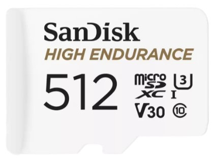 Изображение товара Карта памяти MicroSDXC 512GB SanDisk Endurance высокая скорость и надежность
