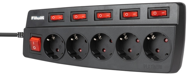 фото Сетевой фильтр  Filum FL-SPL5-3.0M-BL в Екатеринбурге