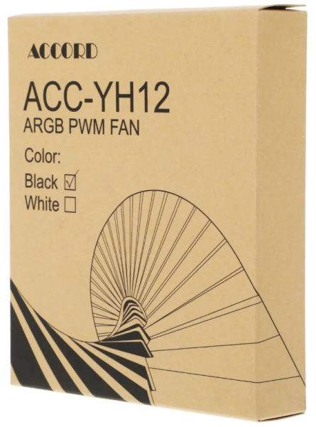 фото Вентилятор для корпуса ACCORD ACC-YH12 ARGB BLACK в Казани