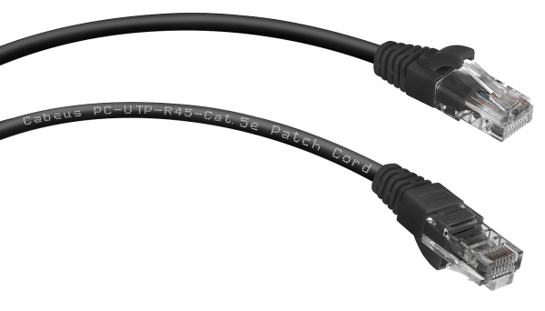 фото Кабель патч-корд U/UTP 5e кат. 1.5м Cabeus PC-UTP-RJ45-Cat.5e-1.5m-BK в Уфе