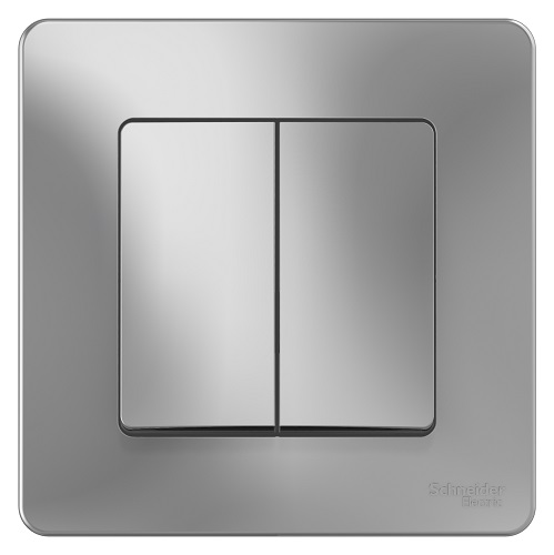 

Переключатель Schneider Electric BLNVS106603 2-клавишный, 10А, 250B Алюминий внутр, BLNVS106603