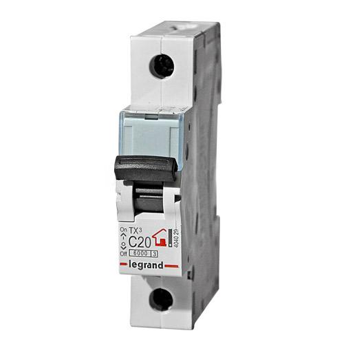 

Автоматический выключатель Legrand 404030 однополюсный, TX3 C25A, 404030