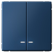 фото Выключатель двухклавишный с подсветкой Systeme Electric GAL001153S