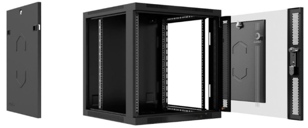 фото Шкаф настенный 19", 6U Cabeus SH-05F-6U60/35-BK в Воронеже