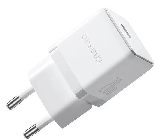 

Зарядное устройство сетевое Baseus Palm P10111602213-01 1C 20W EU Moon White (with Cable USB-C to USB-C 60W 1m Moon White), Palm