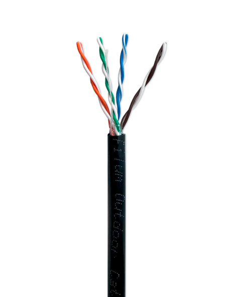 фото Кабель витая пара U/UTP 5e кат. 4 пары Filum FL-PF-5E-UUTP4-24AWG-PE-305-BK в Самаре