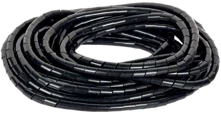 

Лента NIKOMAX NMC-SWB19-010-BK-K спиральная 19мм для организации и защиты кабельных пучков 15-50мм, толщина 1,2мм, черная, 10м, NMC-SWB19-010-BK-K