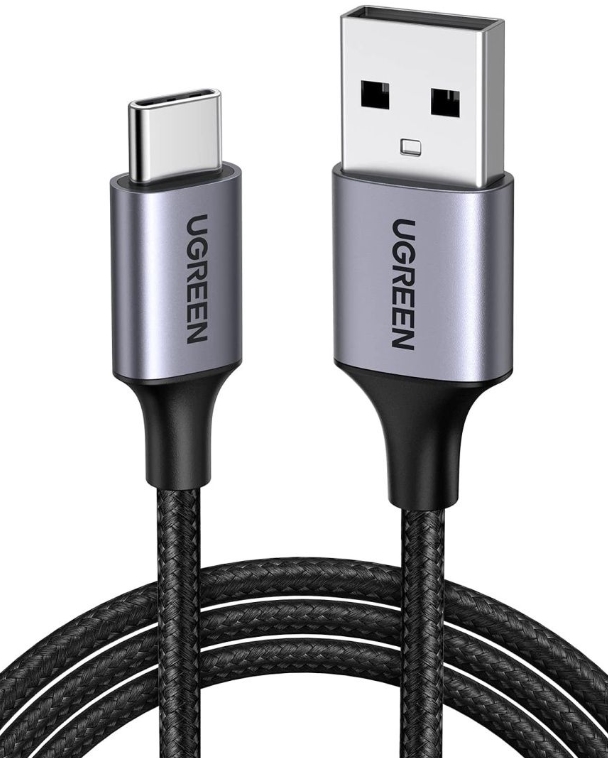 

Кабель UGREEN US288 60128_ USB-A 2.0 / USB-C Cable, 2м, серый космос, US288