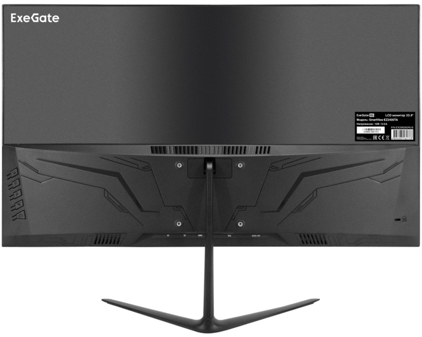 

Монитор 23,8" Exegate SmartView EZ2400TA EX296282RUS 1920x1080, LED, 16:9, IPS Grade A+, 250cd/m2, 1000:1, 5 мс (GTG), 178°/178°, HDMI 1.4, D-Sub, DP,, SmartView EZ2400TA