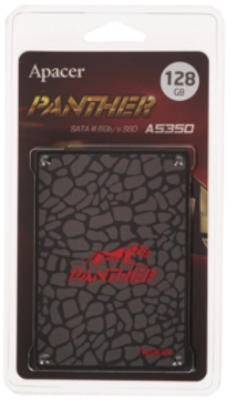 

Накопитель SSD 2.5'' Apacer AP128GAS350-1 Panther AS350 128GB SATA 6Gb/s 3D TLC 560/540MB/s MTBF 1.5M, AP128GAS350-1