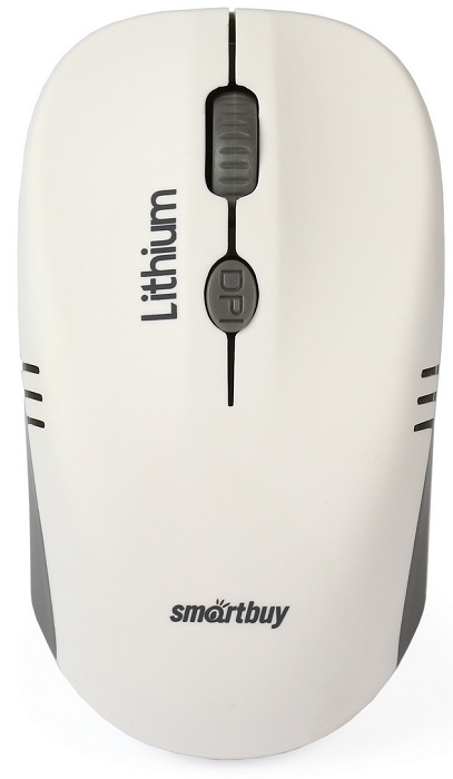 

Мышь Wireless SmartBuy ONE 344CAG с зарядкой от USB, бело-серая, ONE 344CAG