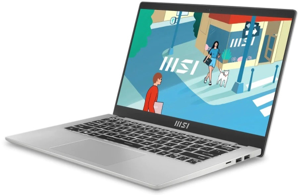 фото Ноутбук  MSI Modern 14 C13M-1090XRU 14 ", Core i7, 16 Гб RAM, 512 Гб SSD, Iris Xe Graphics, Серебристый