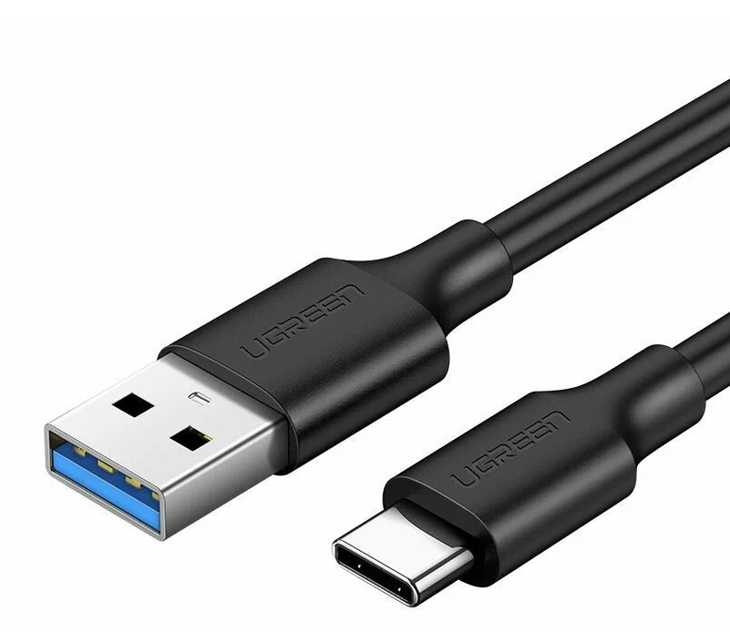 

Кабель USB 3.0 UGREEN US184 A Male to Type C Male Cable Nickel Plating. Длина: 1,5 м. Цвет: черный, US184