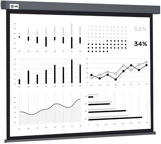 

Экран Cactus CS-PSW-180X180-SG Wallscreen 1:1 настенно-потолочный рулонный серый, CS-PSW-180X180-SG