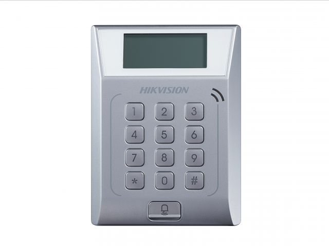 

Терминал HIKVISION DS-K1T802E доступа со встроенным считывателем EM карт, STN экран 128х64; хранилище: 3000 карт, 10000 событий; механическая клавиату, DS-K1T802E