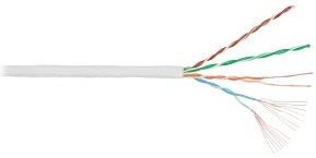 

Кабель витая пара U/UTP 5e кат. 4 пары NIKOLAN NMC 1100C-GY (Класс D), 100МГц, многожильный, BC (чистая медь), 24AWG (7х0,2мм), полимерный материал нг, NMC 1100C-GY