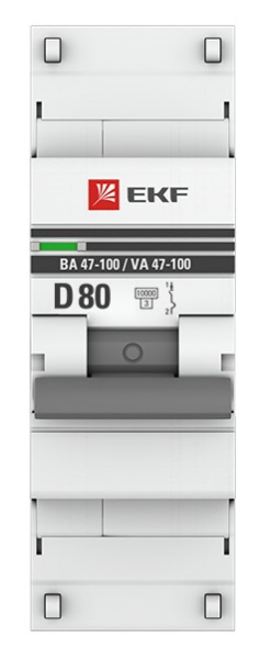 фото Автоматический выключатель  EKF mcb47100m-1-80D-pro в Перми
