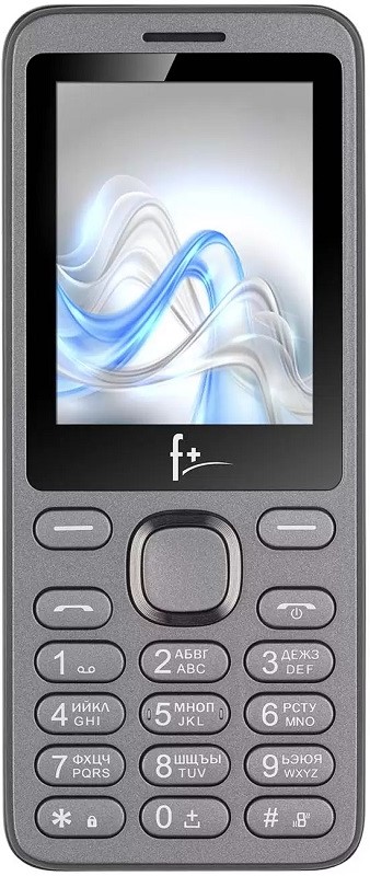 

Мобильный телефон F+ S240 Dark Grey 2SIM, 2.4'' 240х320, 32/32MB, up to 16GB flash, 0.08Mpix, BT, Micro-USB, 1000mAh, S240 Dark Grey