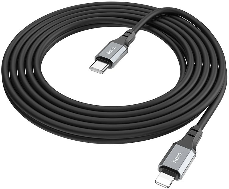 

Кабель интерфейсный Hoco X92 HONEST PD USB Type-C (m)-Lightning (m) 3м черный коробка (2002076), X92 HONEST PD