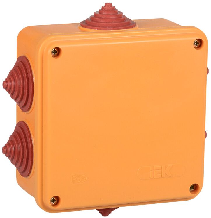 

Коробка распределительная IEK UKF30-100-100-050-4-10-09 огн. ПС 100х100х50мм 4P 10мм2 IP55 6 вв., UKF30-100-100-050-4-10-09