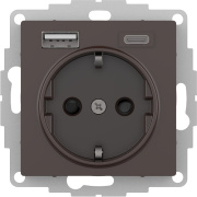 фото Розетка с заземлением с 2 USB Systeme Electric ATN000632