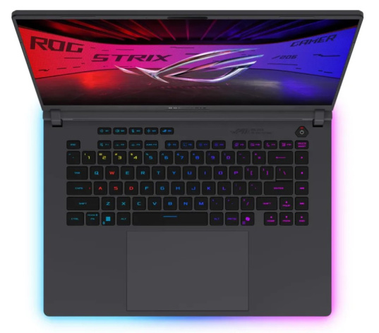 фото Ноутбук ASUS ROG Strix G16 G615JMR-AS74 16" (Intel Core i7, 16Гб DDR5, SSD 1 Тб, GeForce RTX 5060, Windows 11 Домашняя) Серый [90NR0LB1-M000M0]