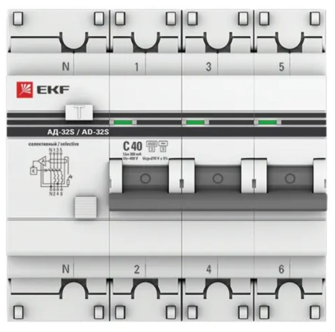 фото Автомат дифференциальный EKF D63N46ES40C300 в Санкт-Петербургe
