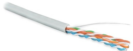 фото Кабель витая пара U/UTP 5e кат. 4 пары Hyperline UUTP4R-C5E-S24-IN-LSZH-GY-305 в Омске