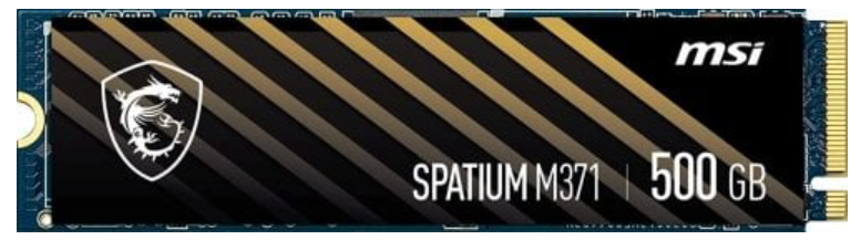 

Накопитель SSD M.2 2280 MSI S78-440K160-P83 Spatium M371 500GB PCIe Gen3x4 NVMe 2200/1150MB/s IOPS 60K/200K MTBF 1.5M 110TBW 0,12DWPD RTL, S78-440K160-P83