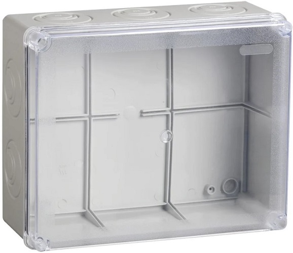 

Коробка распределительная IEK UKO10-240-195-165-K51-55 КМ41278 о/п 240х195х165мм прозр. кр. IP55, UKO10-240-195-165-K51-55