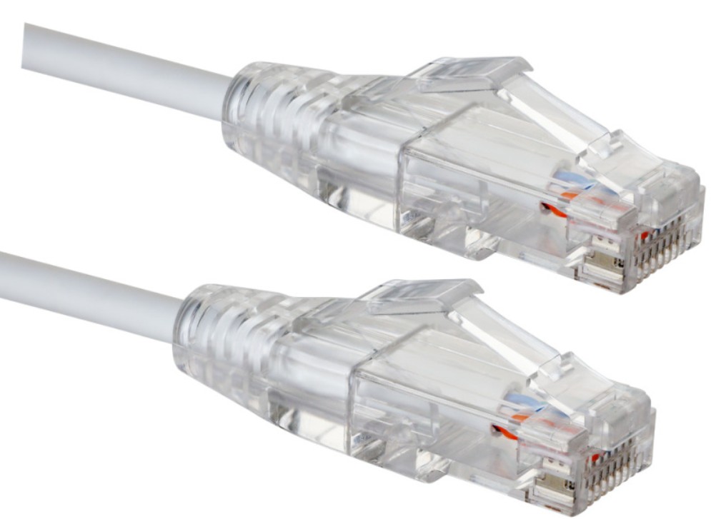 

Кабель патч-корд U/UTP 6 кат. 0.5м Eurolan 21S-U6-0EWT SLIM LINE, HF, T568B, белый, 21S-U6-0EWT