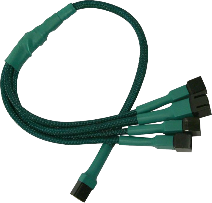 

Разветвитель Nanoxia NX34A60G 3-pin в 4 х 3-pin, 60см, зеленый, NX34A60G
