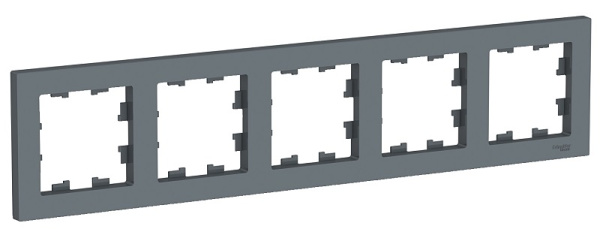 Изображение товара Рамка AtlasDesign серебро для электрических коробок 5 шт