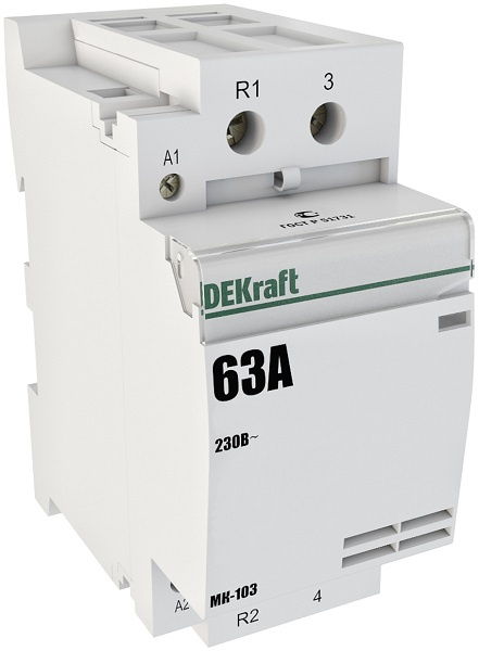 Изображение товара Контактор DEKraft 18087DEK на 63 A с 2НЗ