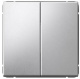 фото Выключатель двухклавишный  Systeme Electric GAL000351S в Красноярске