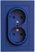 фото Розетка двухместная с заземлением  Systeme Electric ATN001126
