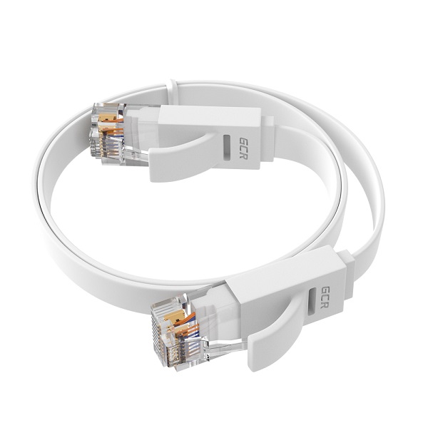 

Кабель патч-корд U/UTP 6 кат. 2м GCR GCR-51791 плоский прямой, медь, белый, 30 AWG, ethernet high speed 10 Гбит/с, RJ45, T568B, GCR-51791