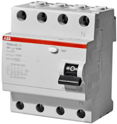 Изображение товара Выключатель дифференциального тока (ВДТ, УЗО) ABB 2CSF204004R1250