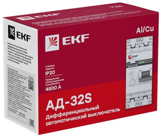 фото Автомат дифференциальный EKF DA32-50-100S-pro в Красноярске