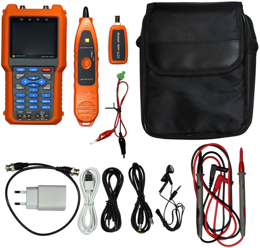 

Тестер Lanmaster LAN-TST-CCTV для сетей видеонаблюдения, LAN-TST-CCTV