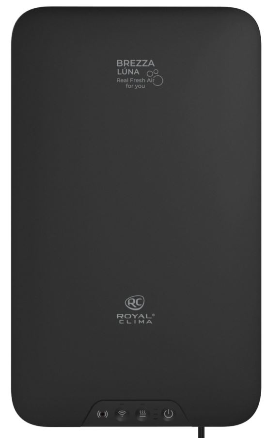 

Приточная установка Royal Clima BREZZA LUNA RCB 80 LUX приточно-очистительный комплекс, 2 ступени очистки, 80 м³ в час, Wi-Fi-модуль, черный, BREZZA LUNA
