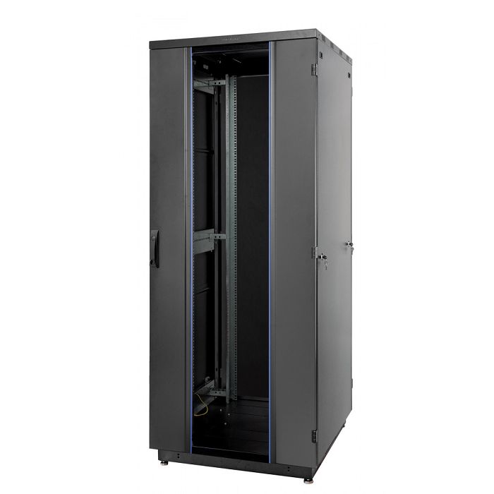 

Шкаф напольный 19", 42U Eurolan 60F-42-88-31BL Racknet 800х800, передняя дверь стеклянная, задняя металич. 2-ств, 60F-42-88-31BL
