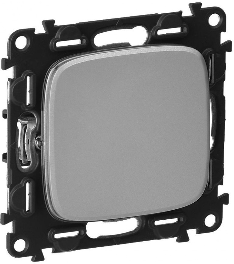 

Выключатель Legrand 752901 Valena ALLURE DIY, 1-клавишный, 10А, 250В, алюминий, 752901
