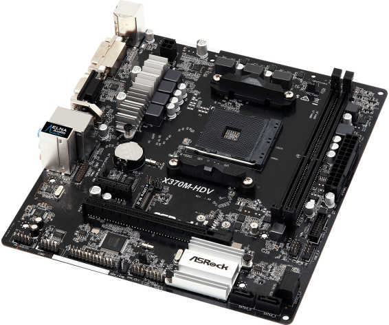 фото Материнская плата mATX ASRock X370M-HDV
