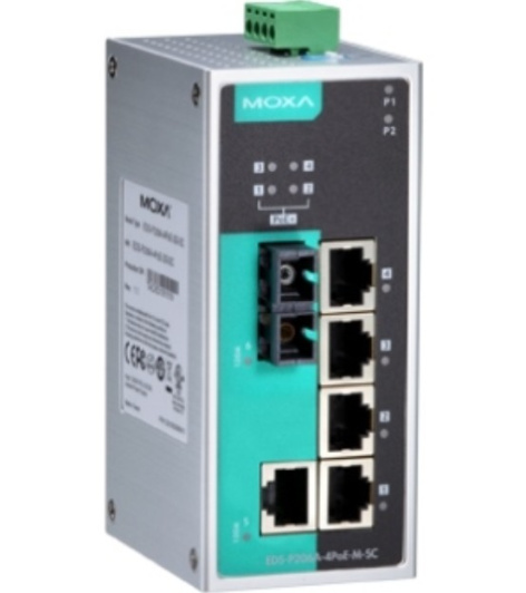 фото Коммутатор PoE MOXA EDS-P206A-4PoE-S-SC-T в Самаре